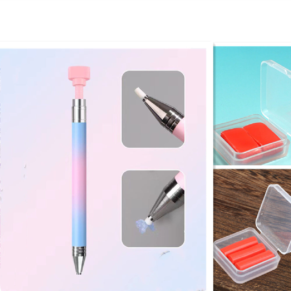 Color Gradient Rhinestone Picking Pen