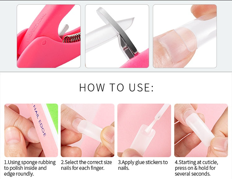 500-Piece French Nail Tips