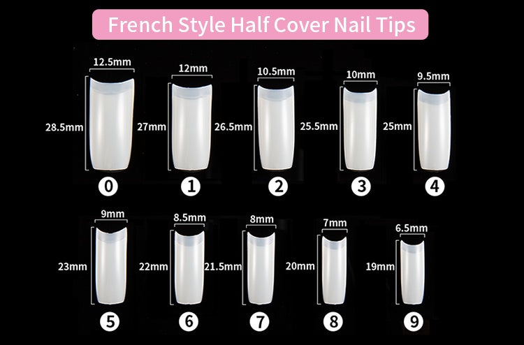 500-Piece French Nail Tips