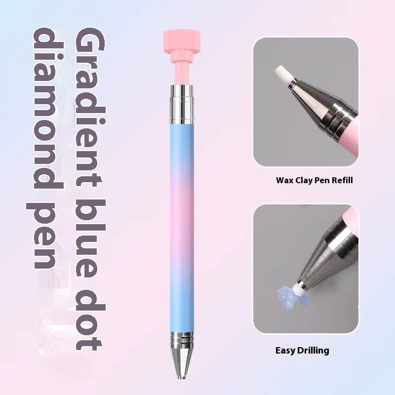 Color Gradient Rhinestone Picking Pen