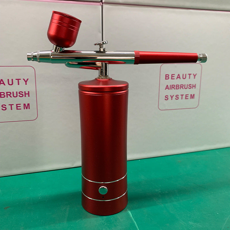 Air Compressor Kit Electric Spray Gun Beauty Nail Art Painting Spraying Oxygen Injection Skin Spray